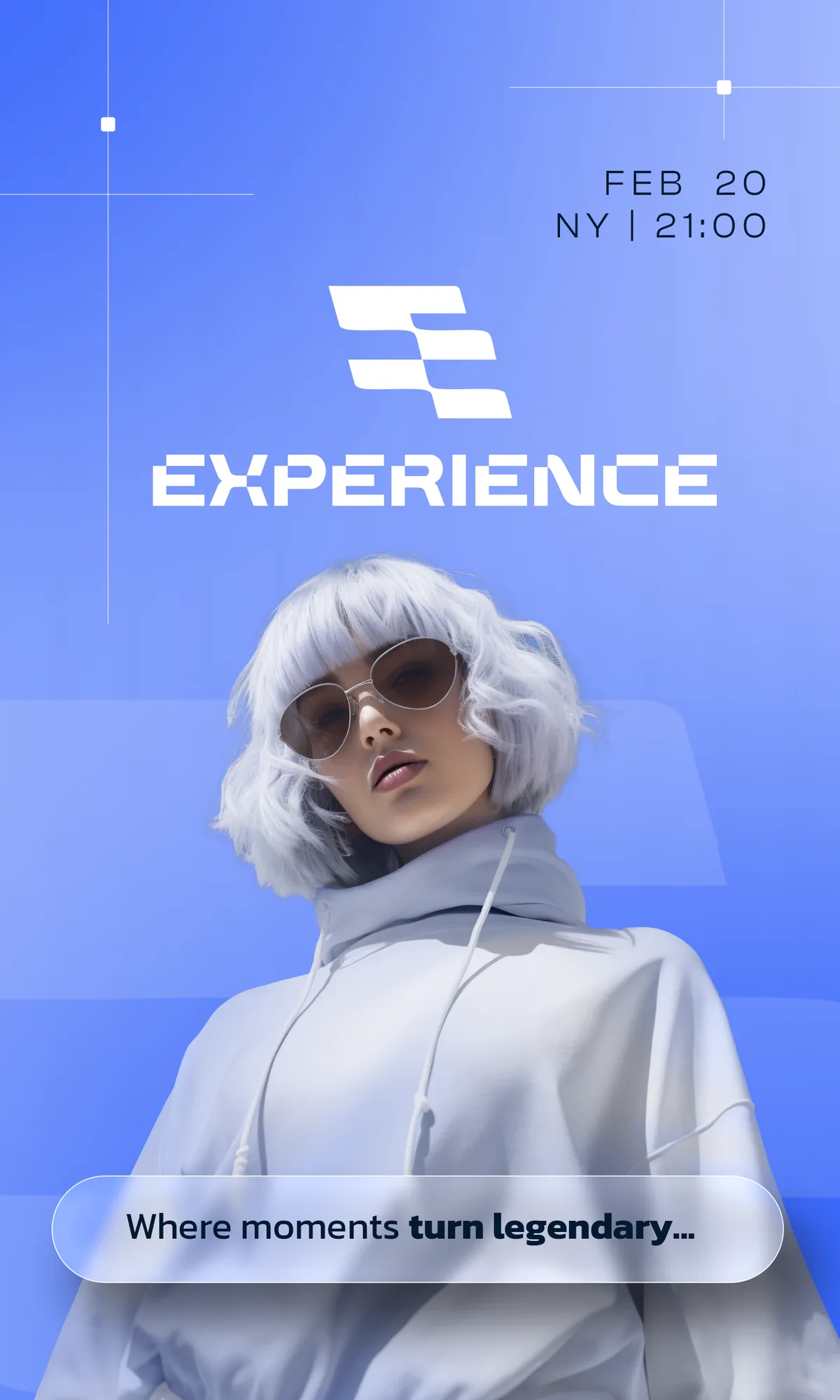 Afiche celeste de Experience
