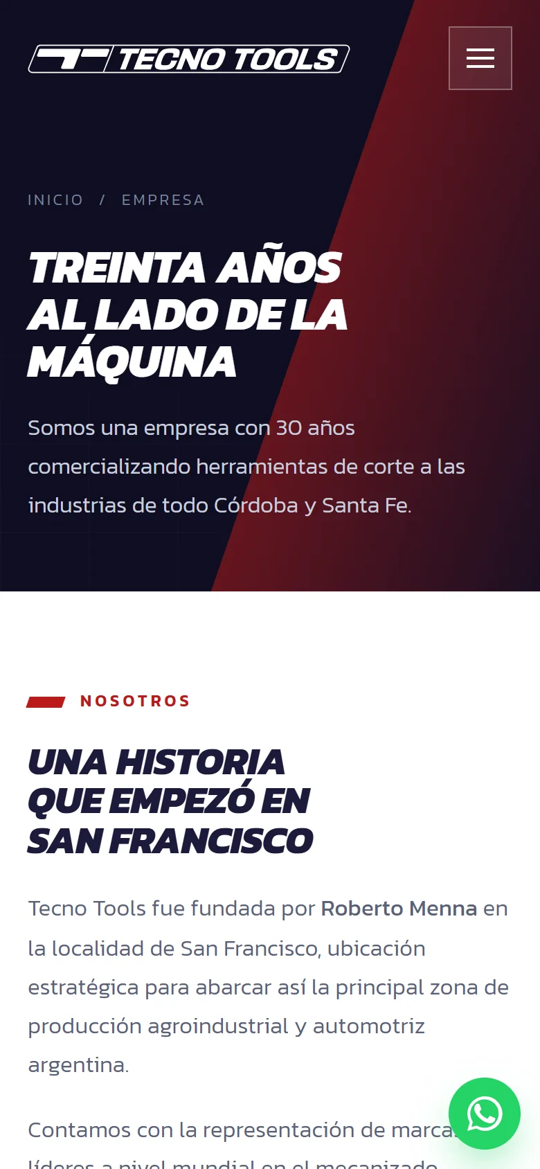 Empresa en mobile