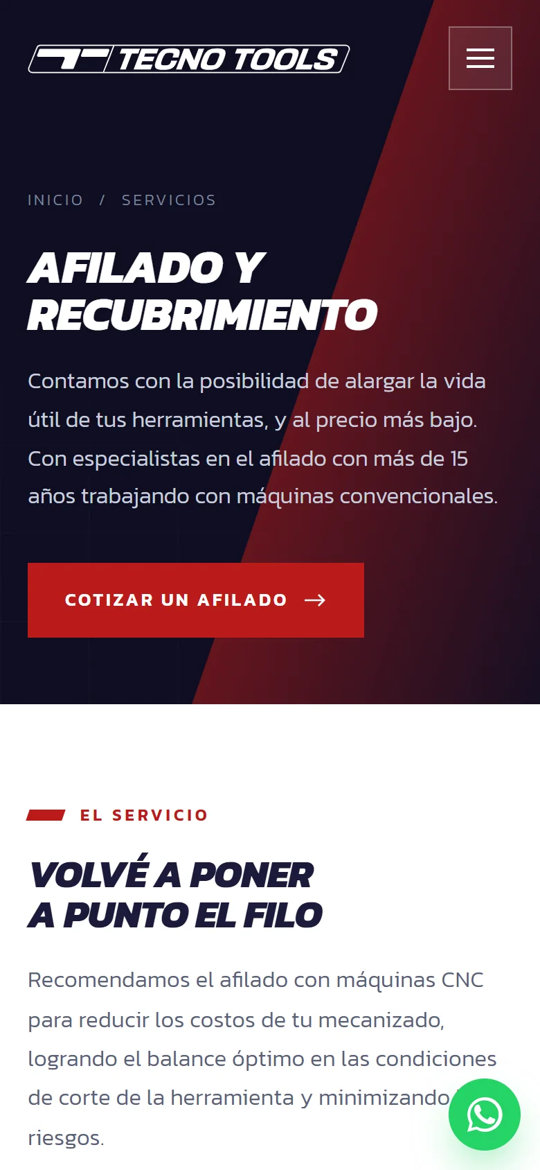 Servicios en mobile